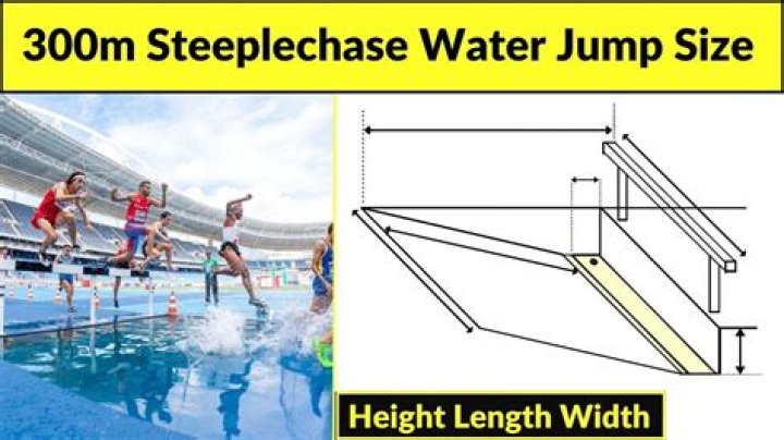 How many jumps per lap will a runner takes in a 3000m steeplechase?