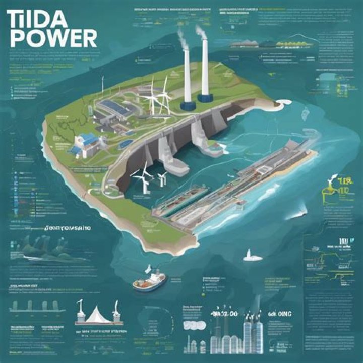 How much energy is estimated as total tidal power throughout the world?