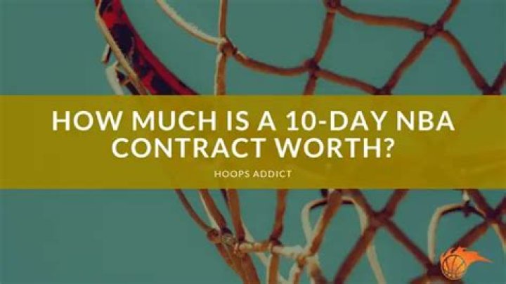 How much is a 10 day hardship contract worth?