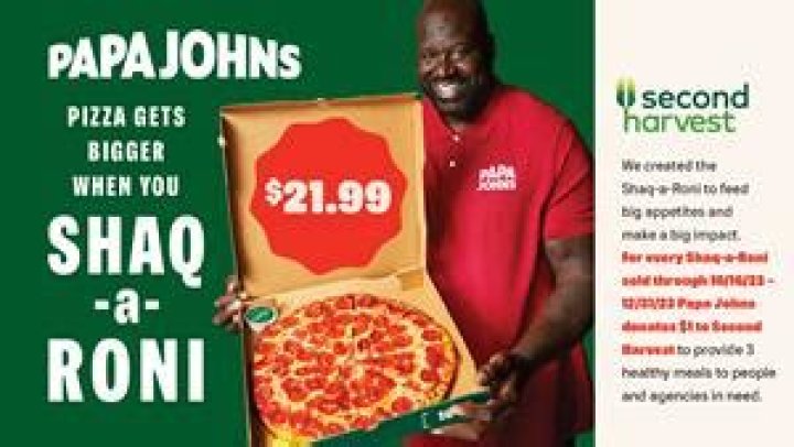 How much Papa John's does Shaq own?