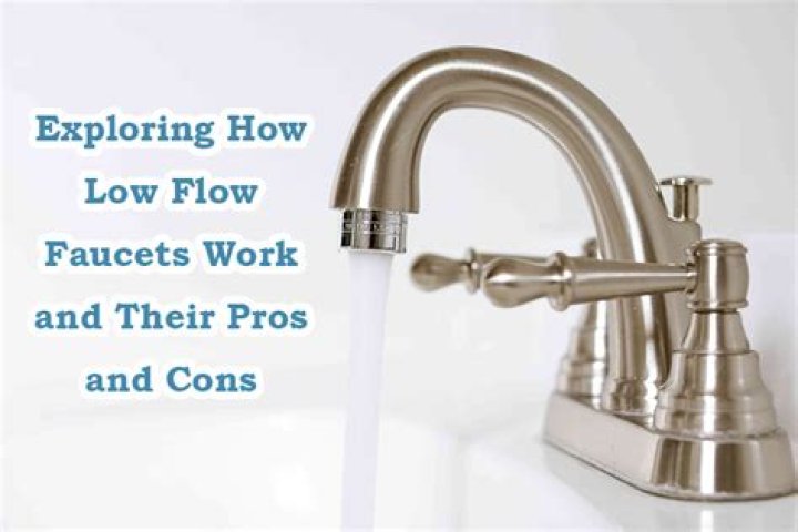 How much water does a low-flow faucet use?