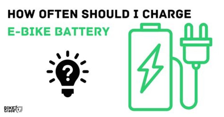 How often should I charge my ebike battery?