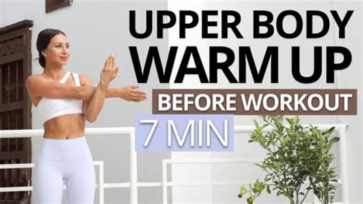 How should I warm up before a workout?