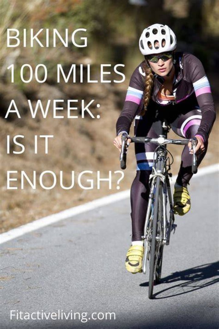 Is biking 100 miles a week good?