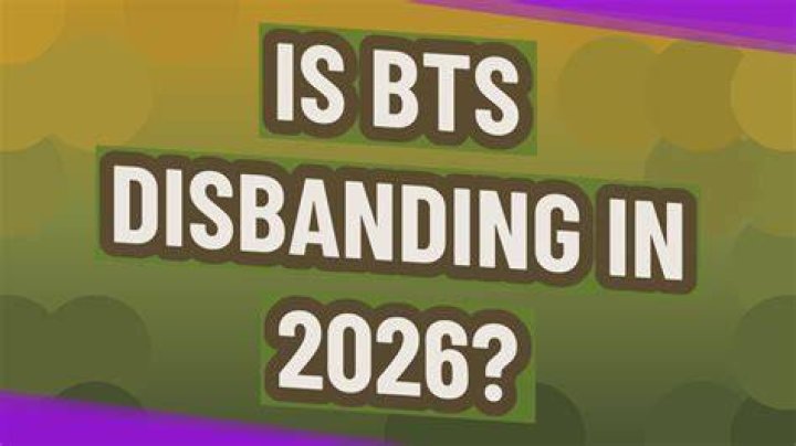 Is BTS disbanding in 2026?