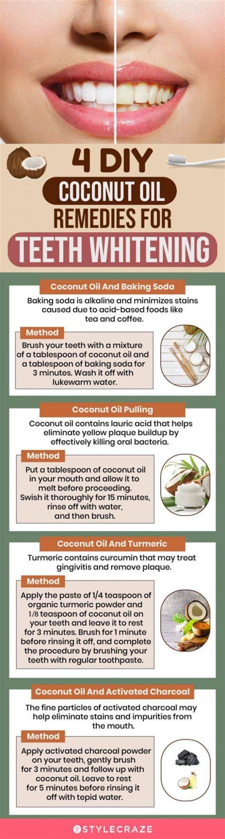 Is coconut oil good for brushing teeth?