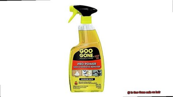 Is Goo Gone safe on hair?