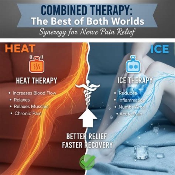 Is heat or cold better for nerve pain?