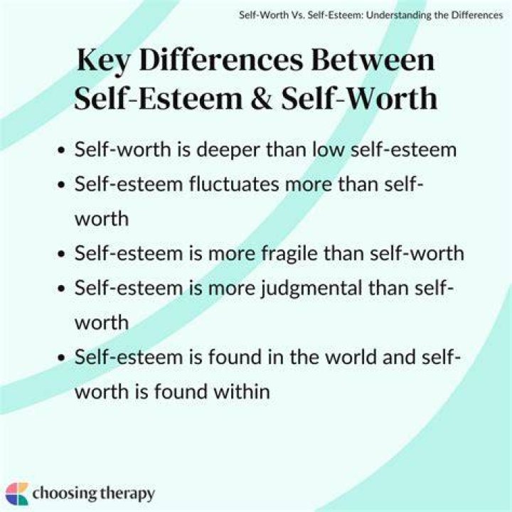 Is self-esteem a value?