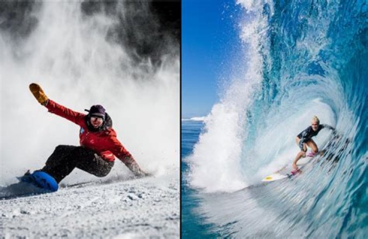 Is snowboarding like surfing?