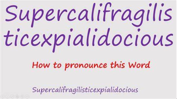 Is Supercalifragilisticexpialidocious the longest word?