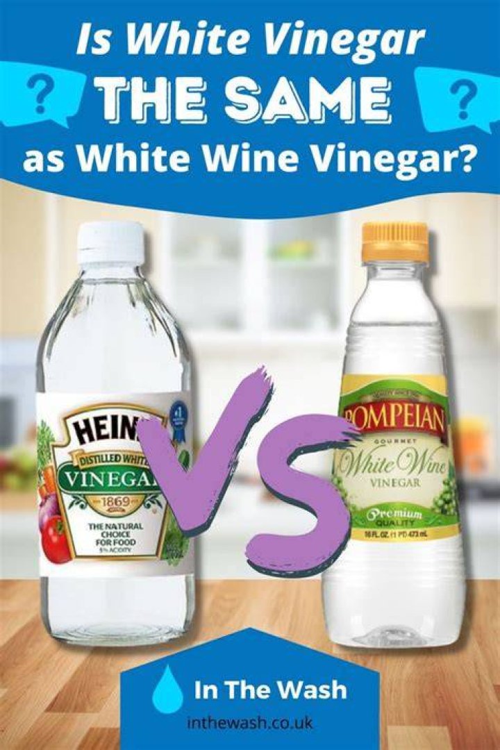 Is vinegar and white vinegar the same?