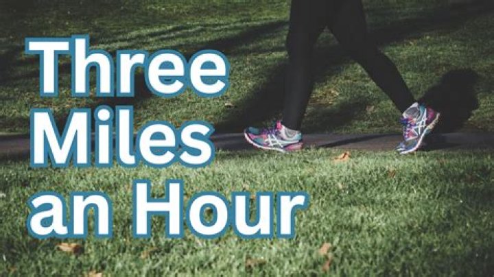 Is walking 3 miles an hour good?