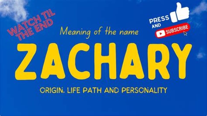Is Zachary a good name?