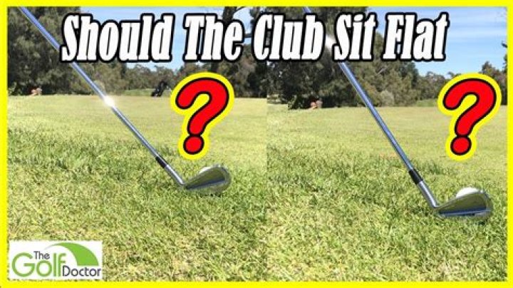 Should golf club be flat on ground at address?