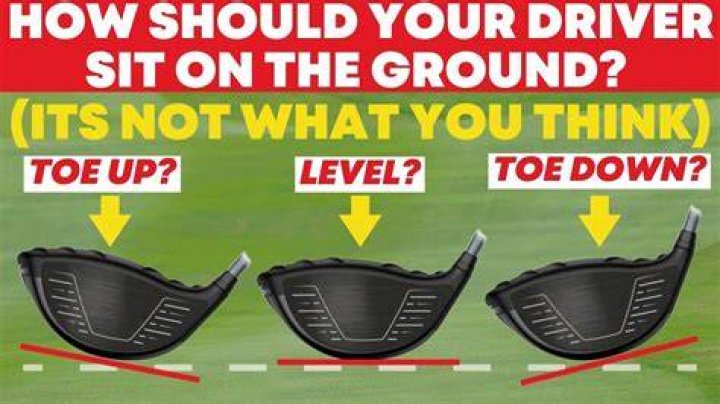 Should my driver sit flat on the ground?