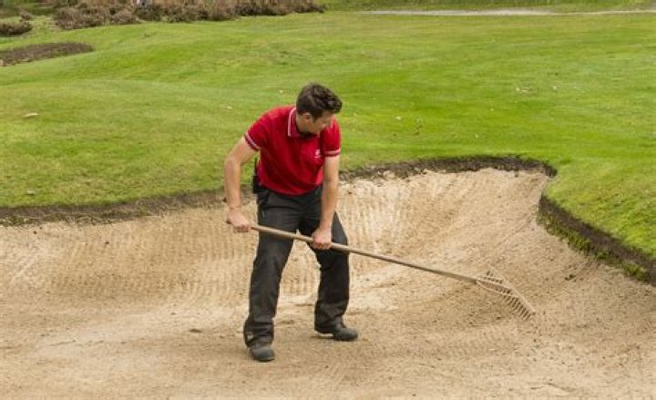 Should rakes be in or out of bunkers?