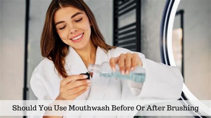Should you use LISTERINE before or after brushing?