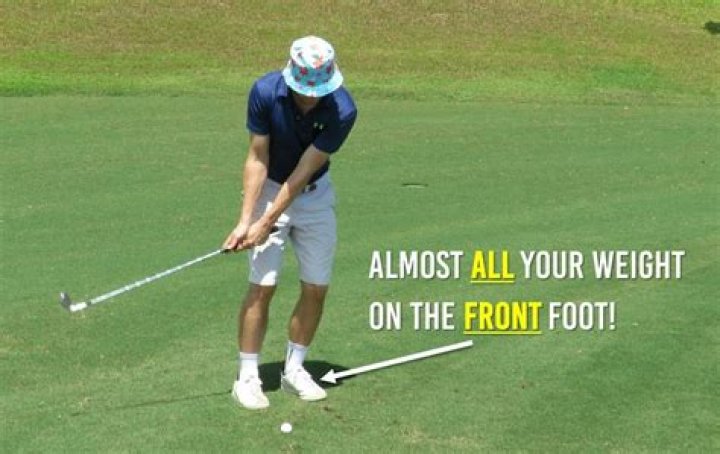 Should you weigh your front foot in golf?
