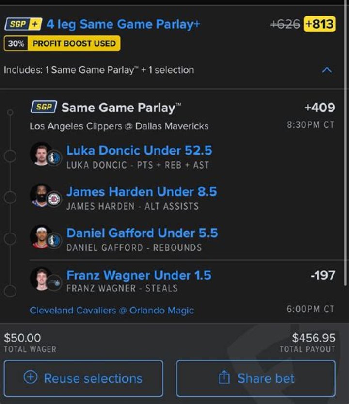 What's a 3 leg parlay?