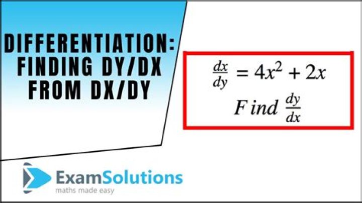 What's the difference between dy dx and dx dy?