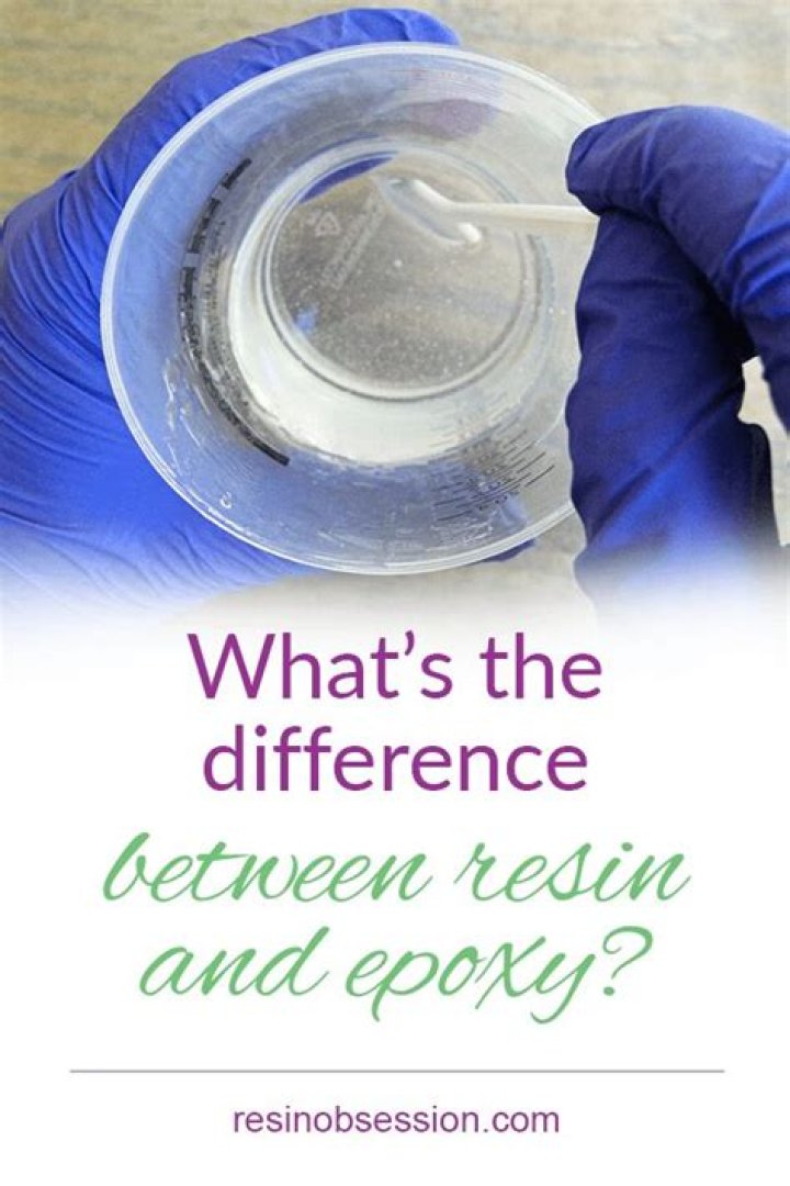 What's the difference between resin and epoxy?