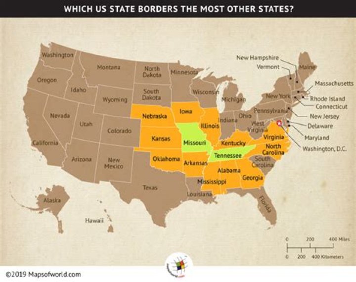 What 4 states border each other?