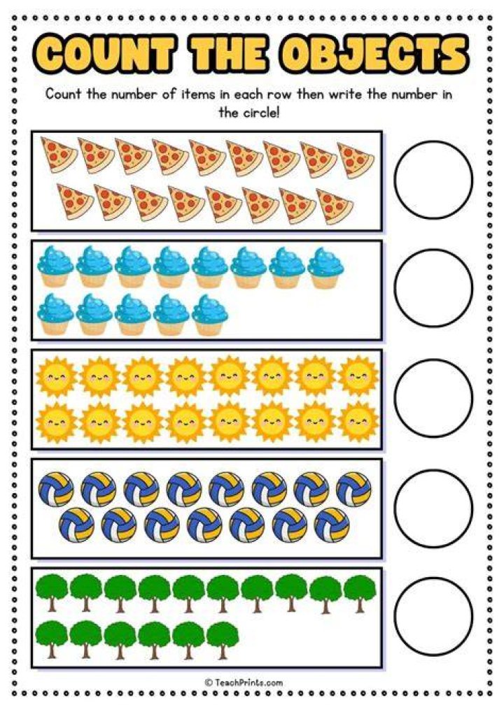 What age can a child count objects?