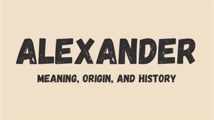 What Alexander means?