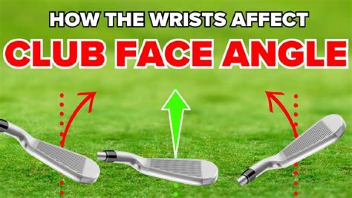 What angle should golf club be?