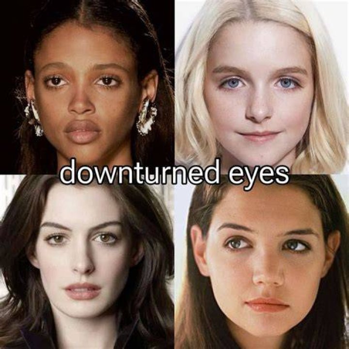 What are downturned eyes?