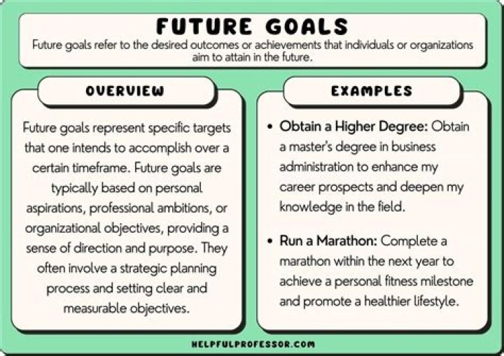 What are future goals examples?