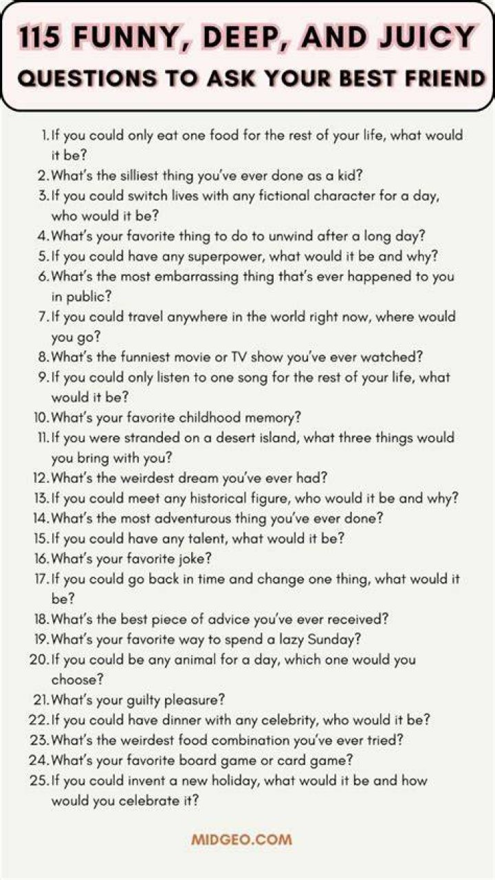 What are juicy questions to ask?