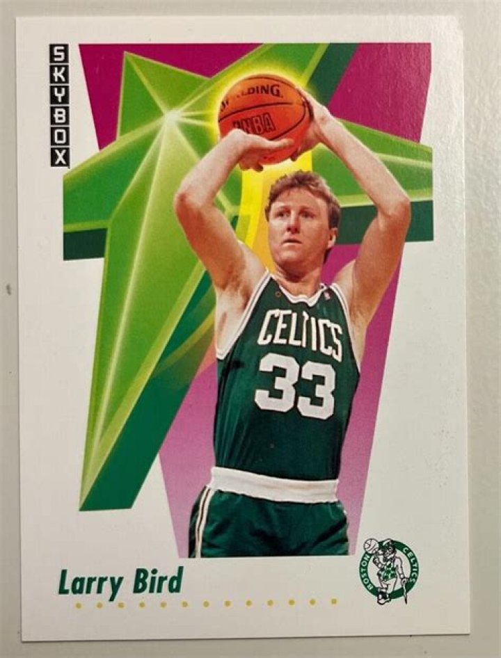 What are Larry Bird basketball cards worth?