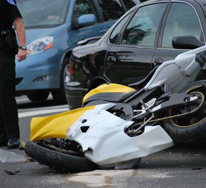 What are most motorcycle accidents caused by?