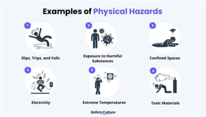 What are some examples of physical hazards?
