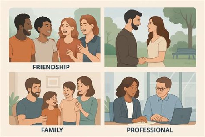 What are the 4 types of relationships?