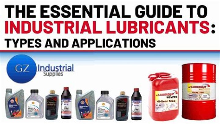 What are the 5 types of lubricants?