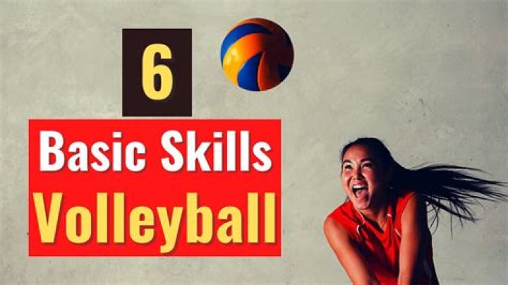 What are the 6 main skills in volleyball?