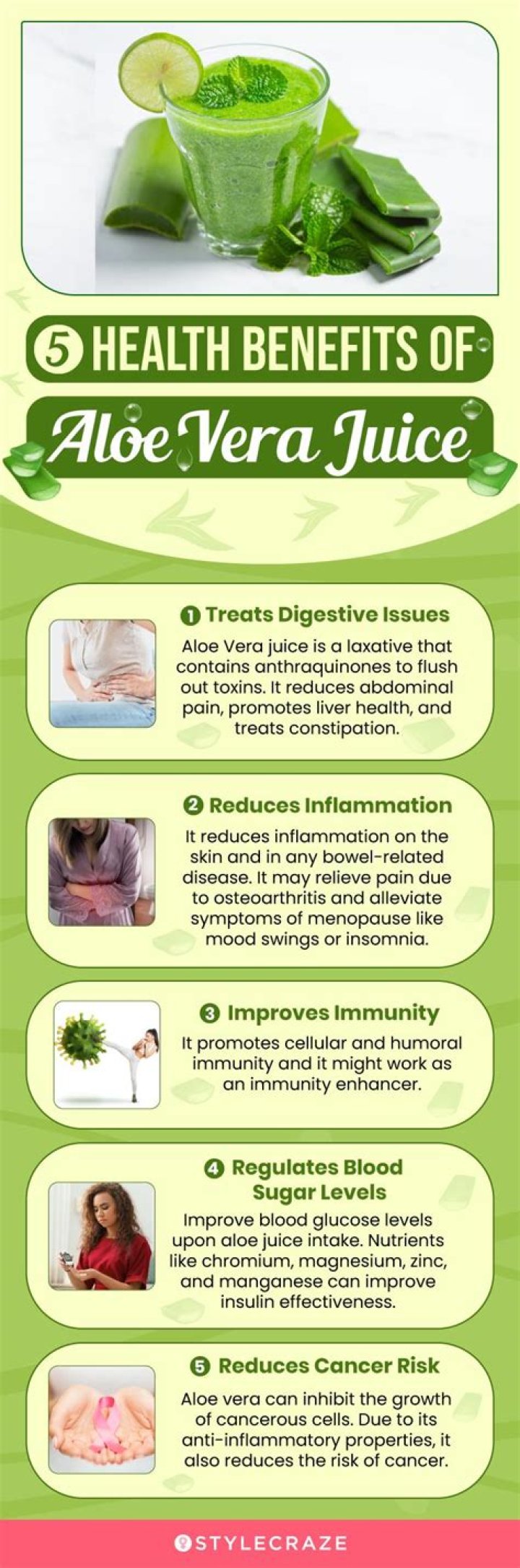 What are the benefits of eating aloe vera in the morning?