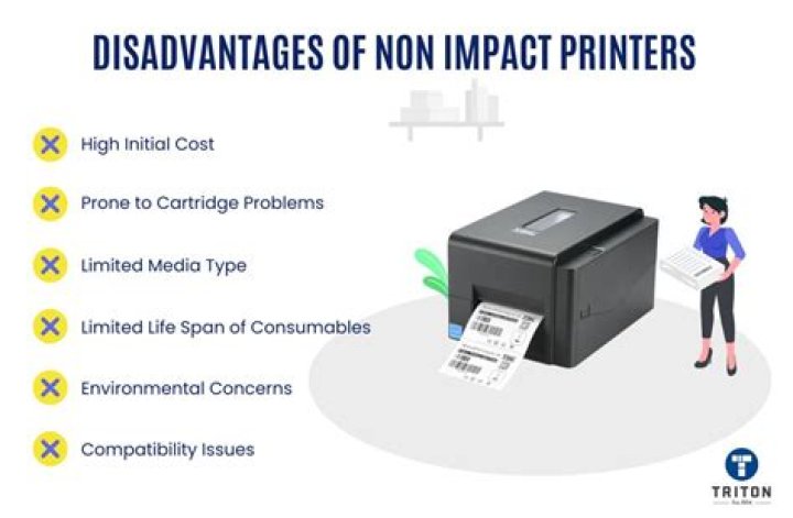 What are the disadvantages of an inkjet printer?