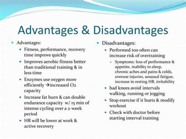 What are the disadvantages of HIIT training?