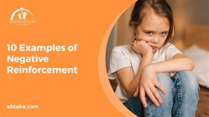 What are the examples of negative reinforcement?
