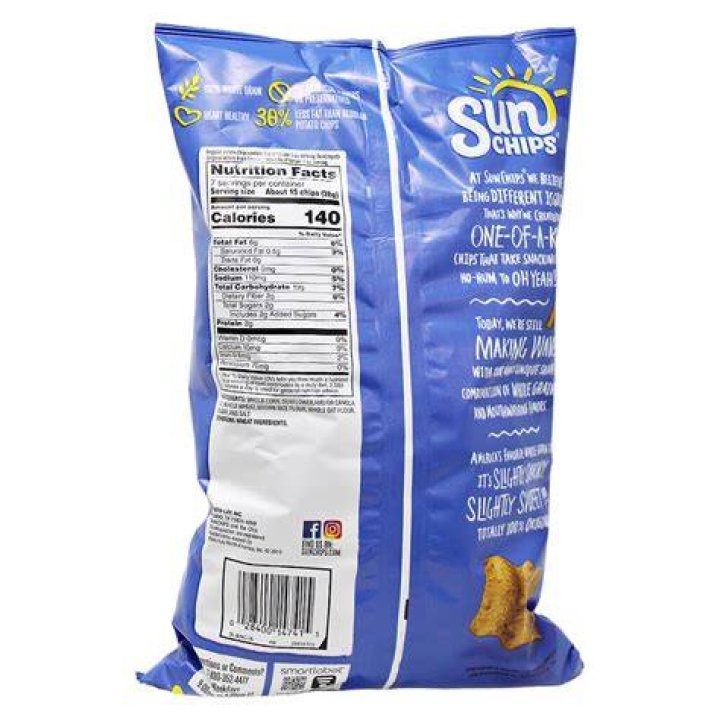 What are the ingredients in Sun Chips?