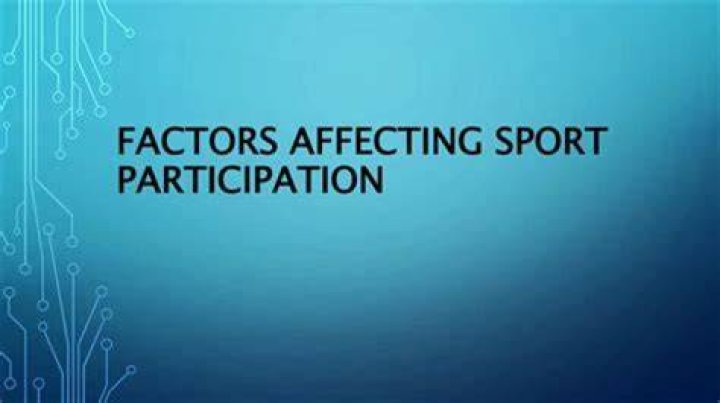 What are the main factors that affect participation in sports and tourism?