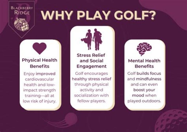 What are the physical benefits of playing golf?