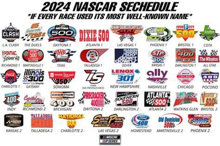 What are the two NASCAR series called?