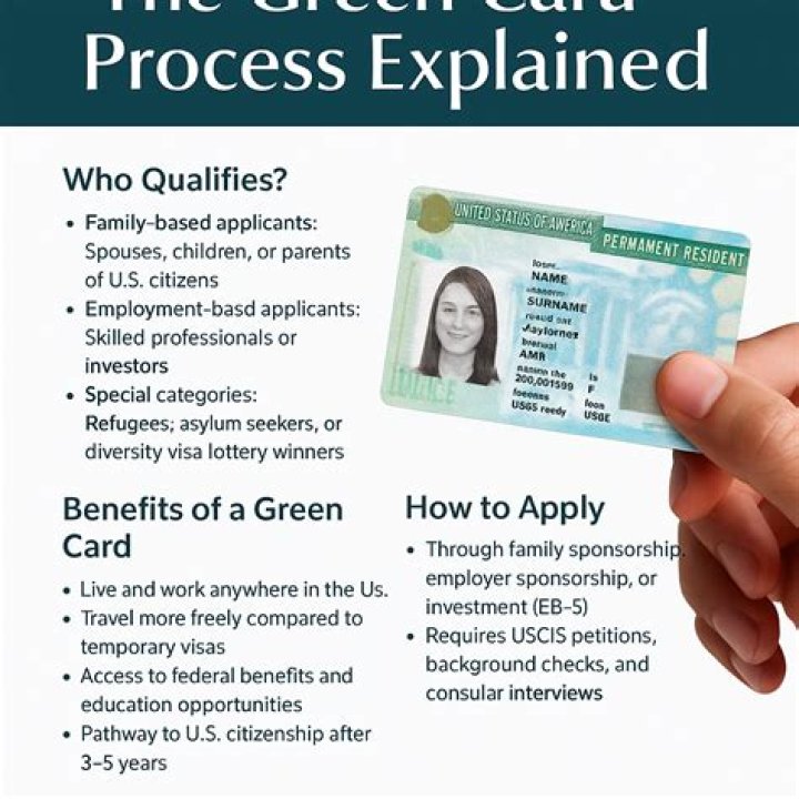 What are the types of green cards?
