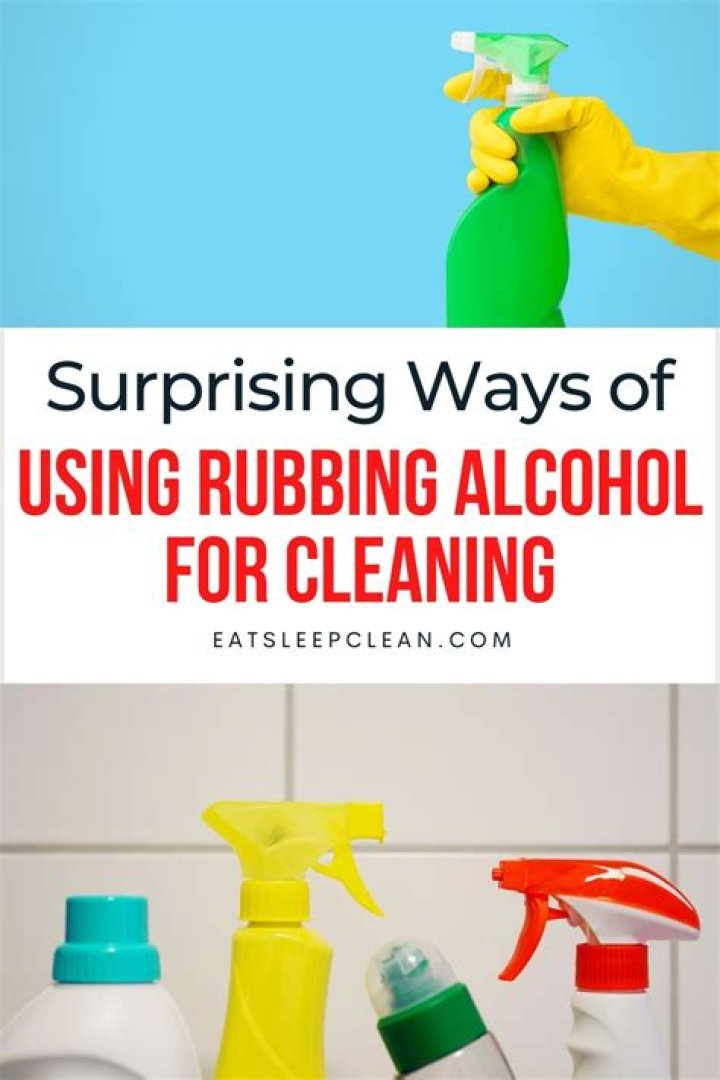 What can I use instead of rubbing alcohol?
