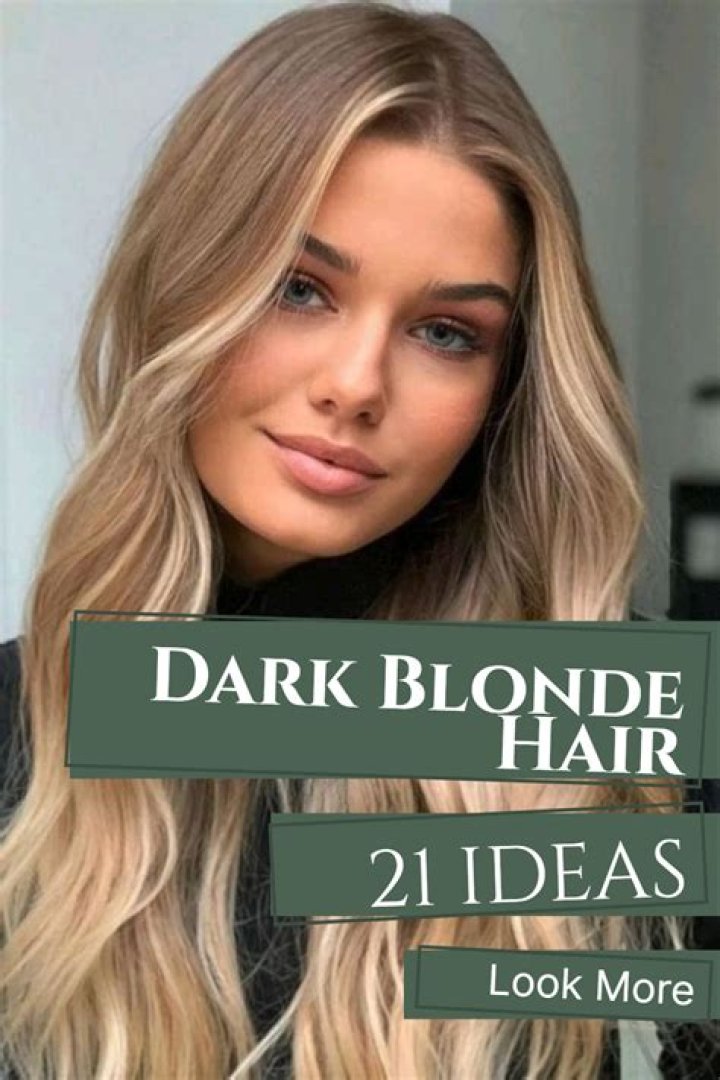 What Colour is dark blonde hair?